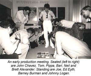 An early production meeting.