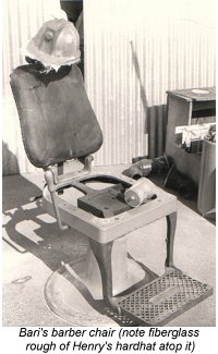 Bari's barber chair